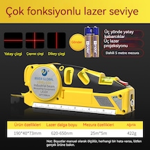 Jian Fan Lazer Seviyesiok Fonksiyonlu Kızılöt Sişerit Metre 25