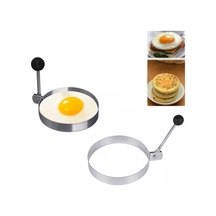 Metalik Daire Şeklinde Metal Omlet Yumurta Ve Krep Kalıpları Renkli