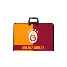 Galatasaray Lisanslı Parçalı Amblem Baskılı Proje Çantası - Askılı Fermuarlı Resim Çantası 35x50 Cm