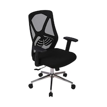 Ofisbazaar Dolphin Siyah Fileli Çalışma Koltuğu Ergonomik Şef Ve Toplantı Koltuğu Siyah Fileli Siyah