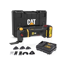 Cat Dx41 18volt/4.0ah Li-ion Tek Akülü Kömürsüz Profesyonel Çok Amaçlı Devir Ayarlı Raspalama+14 Adet Aksesuar