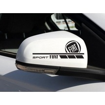 Yan Ayna Fiat Modifiye Sticker Yapıştırma 2 Adet