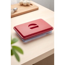 Tineke Plastik Buhar Kanallı Borcam Kapağı Dikdörtgen