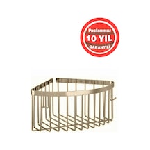 Çelik Banyo Derin Şampuanlık Paslanmaz Pirinç 1'li 20x20 Cm Şampuanlık Banyo Rafı Altın Gold Gold Çelik Banyo Derin Şampuanlık Paslanmaz Pirinç 1'li 20x20 Cm Şampuanlık Banyo Rafı Altın Gold Gold
