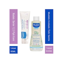Mustela Avokado Özlü Gentle 50 Shampoo 500 Ml + Mustela Vitamin Barrier 1.2.3 Pişik Kremi 50 Ml