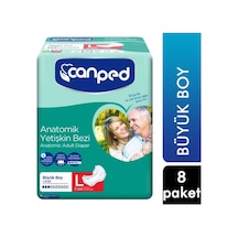 Canped Anatomik Hasta Bezi Büyük Boy 8'li Paket 5'li Paket