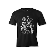 Anime Heros Siyah Erkek Tshirt