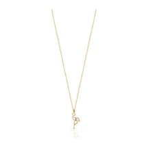 Emılıano Jewellery 925 Ayar Gümüş Taşlı Pelıken Kolye Gold - Rose Gold - Gümüş