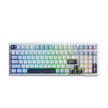 F99 3 Modlu Rgb Hot Swap Mekanik Linear Graywood V3 Switch Kablosuz Makrolu Klavye Lacivert
