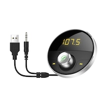 Hy62 Araba Mp3 Çalar Bluetooth Eller Serbest Telefon Gümüş