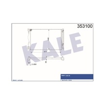 KALE OTO Radyatör 353100 Su Radyatörü A6 04- 2.0 TDI 2.0 Tfsı 04- At Ac 677X448X32