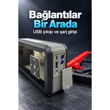 Mey İthalat Dijital Ekranlı Hava Kompresörü Ve Akü Takviye Seti