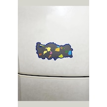 Kazınabilir Türkiye Haritası Magnet Gez-kazı Seyahat Haritası 24x12 Cm Diğer