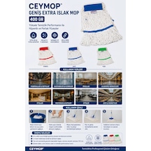 Ekstra Islak Mop Karbeyaz Geniş 400 Gr Yeşil - 507394837