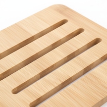 Amberhaus%100 Doğal Bambu Kare Nihale - 16x16 Cm Isıya Dayanıklı Ahşap Tencere Ve Çaydanlık Altlığı - 3 Farkl Diğer