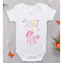 Bitmeyenkartus Bk Kids Isimli Bebek Body Zıbın - Model 4 Beyaz