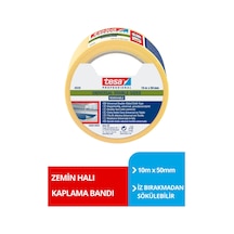 Halı Bandı, İz Bırakmadan Sökülebilir , Şeffaf, 10m X 50mm