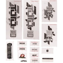 Rockshox Dart 3 Decal Kit 11.4115.003.000 Siyah - Kırmızı