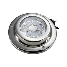 Su Altı Lambası 6 Ledli Yuvarlak 12-30V Mavi