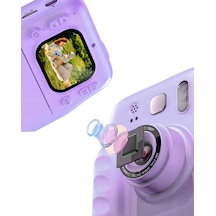 Mini - 205 - Çocuk Kamerası Fotoğraf Video Çekim 4 Rulo Kağıt Ve 5 - Csmtex - Kalem li