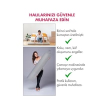 Halı Hurcu, Halı Saklama Kılıfı, Halı Organizeri Gri, 4m² Halı Hurcu Açık Indigo