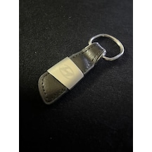Hyundai Deri Metal Lazer Baskı Oto Anahtarlık Car Keychain Logo Arma