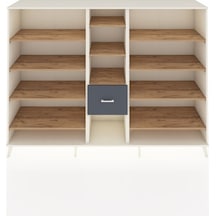 Hyperion Dolap 11 Raflı 3 Çekmeceli 220x44x163 Aytaşı-çam/antras Aytaşı-çam/antrasit