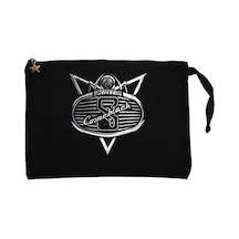 Scorpions Come Black Siyah Clutch Astarlı Cüzdan / El Çantası Siyah