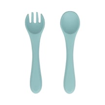 Sevi Bebe Mint Silikon Çatal Ve Kaşık Seti Mommyslab Mağaza
