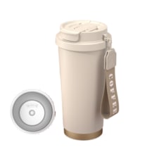 Sorunsuz Çift Kişilik İçecek Termos Bardak-light Cup Beyaz