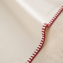 Oradea Püsküllü Runner Bordo 45x145 Cm Açık Bej