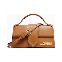 Jacquemus Le Bambino Mini Tote Çanta, Deri & Modern Şıklık El Çantası Kahverengi