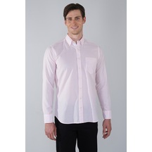 Bisse Erkek Regular Fit Uzun Kol Pembe Gömlek Gmktn250016 D29 Pembe