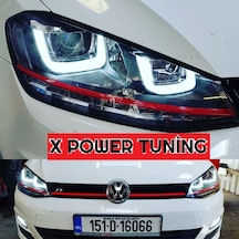 Vw Golf 7 2013.2016 Mk7 Kayar Sinyalli Çift U Ledli Gti Ön Far