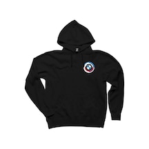 BMW New Logo 2023 Black Siyah Kapşonlu Sweatshirt Hoodie Siyah