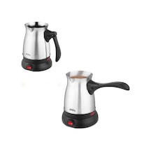 Çelik Elektrikli Cezve Türk Kahve Makinesi - 6fincan 500ml 360 Derece Kablosuz Kullanım 600w Scm-2992 Timya/go1395 199761