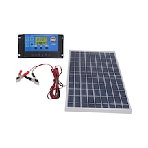 Wezone 10w 12v Güneş Paneli, 30a Kontrolörlü Taşınabilir Araç Şarj Seti - Ip65 Su Geçirmez, Çoklu Güvenlik Özellikleri İle Outdoor Kullanım