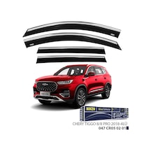 Chery Tiggo 8 Pro Niken Kromlu Cam Rüzgarlığı 4lü 2018 ve Üstü