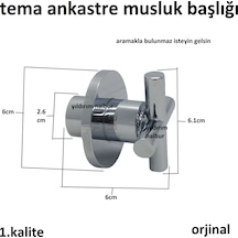 Tema Ankastre Taharat Musluğu Kapak Takımı Başlık Boş