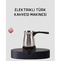 Elektrikli Türk Kahvesi Cezvesi 800w Kablosuz Döner Tabanlı