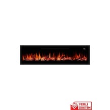 Pagla 200 Elektrikli Şömine - Isıtıcılı, Cam Çerçeveli, Sınırsız