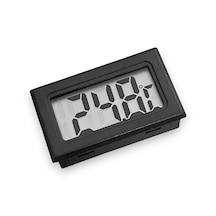 Dijital Mini Sıcaklık Isı Ölçer - Siyah