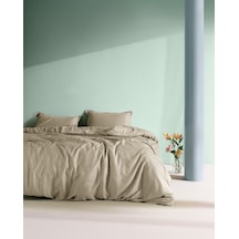 Madame Coco Crep King Size %100 Pamuk Düz Nevresim Takımı - Bej 8684427192092 Ekru