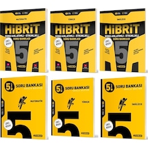 Hız 2025 5. Sınıf Matematik + Türkçe + İngilizce Soru + Hibrit - Konu Seti 6 Kitap