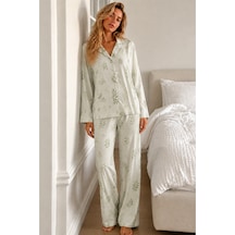 Norcia Sports Kadın Bürümcük Tam Boy Çağla Yeşili Pijama Takımı Çok Renkli - 929323160 Çok Renkli - 929323160 Çok Renkli