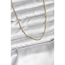 14k Gold Renk Kaplama Ezme Zincir Model Cm Kadın Kolye - Çok Renkli