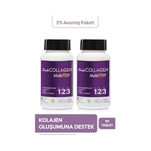 Suda Collagen Multiform Kolajen Tip 1 2 3 ,vitamin C,biotin,hyaluronik Asit,saç,tırnak,cilt 90 Tabletx2 Adet