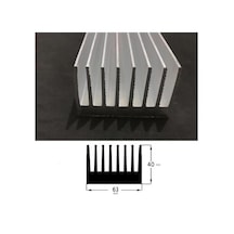 Led Soğutucu Alüminyum Led Soğutucu 63x40 Mm