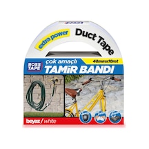 27kids Boss Tape Kanal Tamir Bandi, 10 Metre Uzunluk X 48 Mm Kalinlik, Beyaz Açık Bej