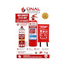Aile Paketi 3'lü Set Eviniz İçin Tam Yangın Güvenliği Araç İçin İş Yeri İçin